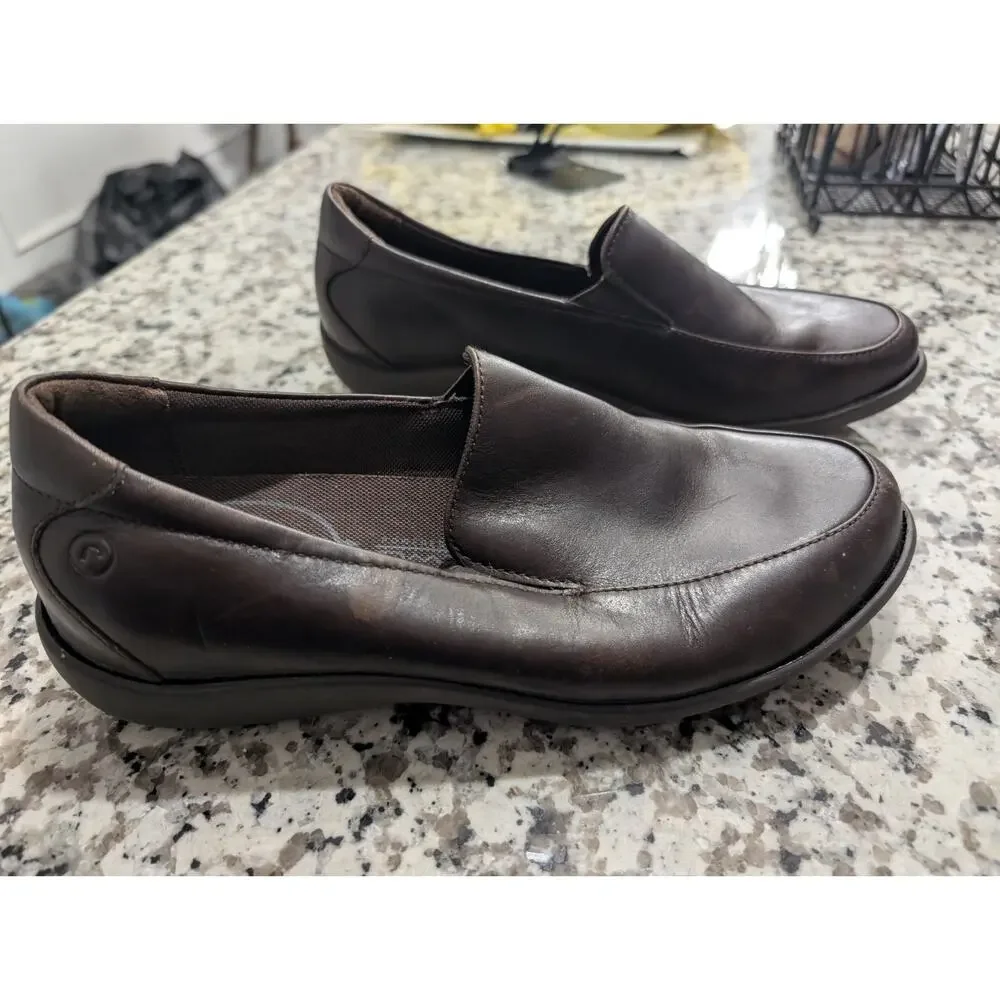 Womens/Ladies Brown Rockport Leather Upper Shoes 7W Used